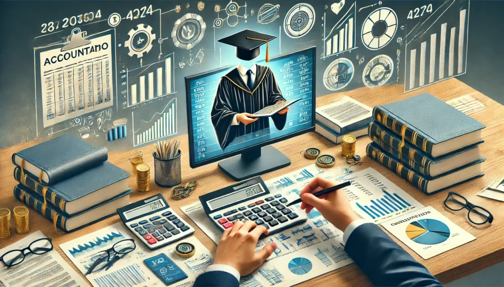 Guia completo do curso de Ciências Contábeis. Saiba o que se estuda (Tributos, Custos, Auditoria), como tirar o CRC, áreas de atuação (Escritório, Controller), salários e a realidade da profissão.